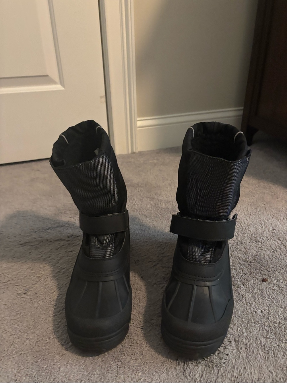 Boys Black Winter Snow Boots